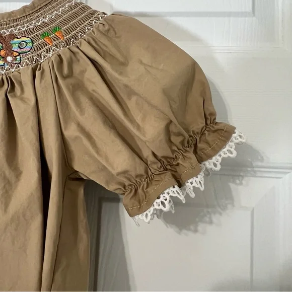 Marie Nicole Clothing Toddler Girl’s Smocked Easter Dress Size M (3Years) - Picture 3 of 6